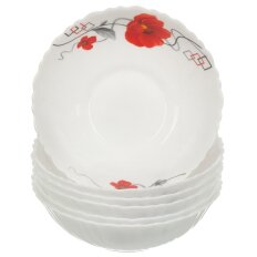 Салатник стеклокерамика, круглый, 6 шт, 15 см, 0.44 л, Марсель, TW60