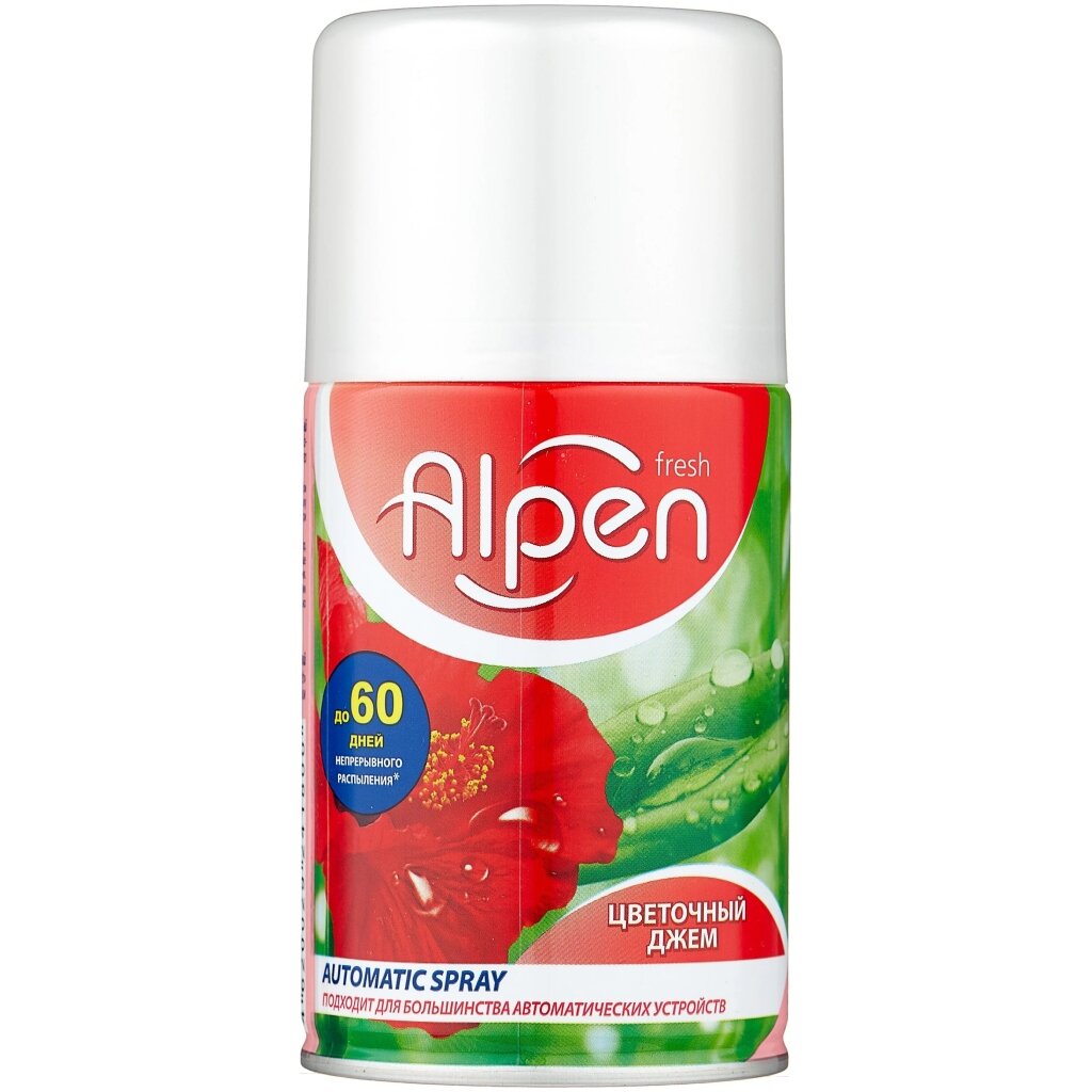 Освежитель воздуха Alpen, 250 мл, Verti Цветочный джем, сменный, AALR 04 освежитель для полости рта hilfen с эвкалиптом 15 мл