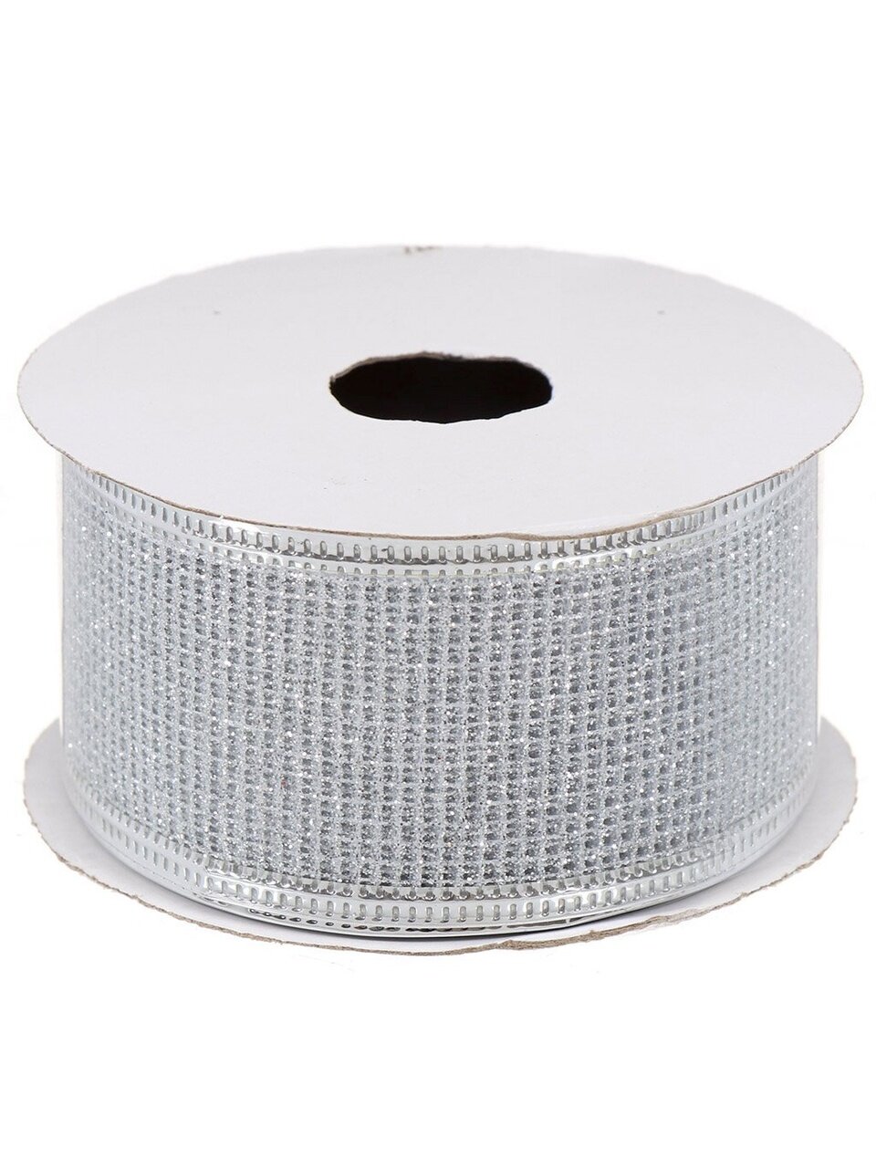 Лента декоративная полиэстер, 270х3.8 см, серебро, Y4-4195