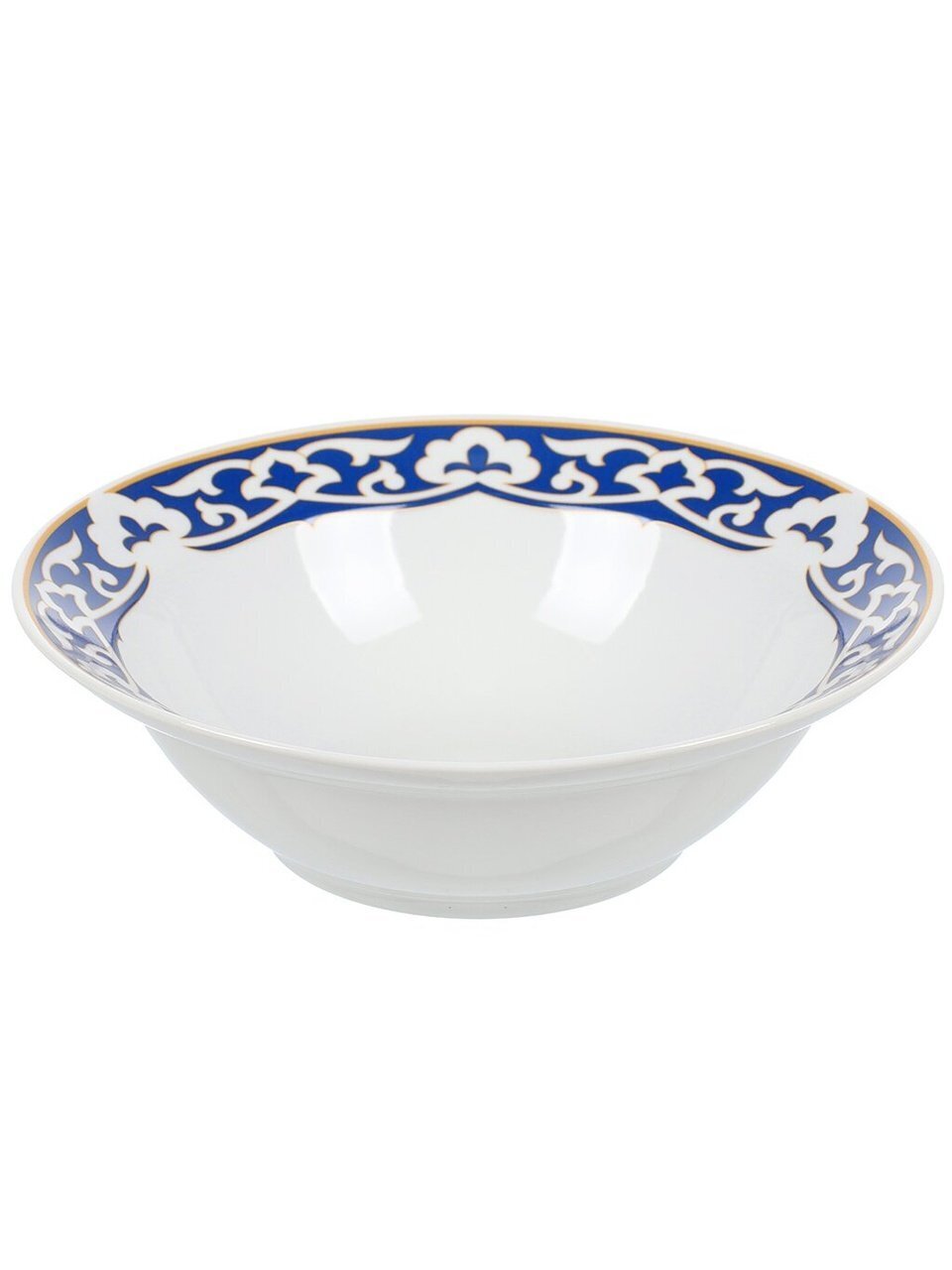 Миска фарфор, круглая, 5.5 см, 0.5 л, Синяя Пахта, Дулевский фарфор, 103412
