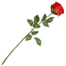 Цветок искусственный декоративный Роза, 70 см, красный, Y4-7911