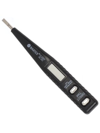 Отвертка пробник 12-220 В, жидкокристаллический дисплей, Bartex, K0785
