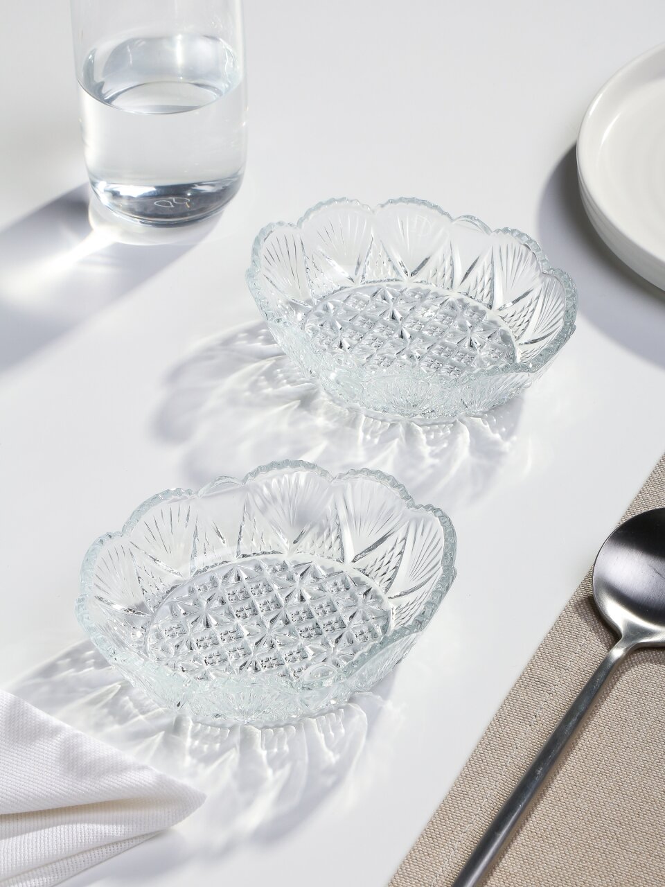 Набор салатников стекло, 2 шт, 0.25 л, 13х10, Carat-Royal, Kaveh, 04s10+21