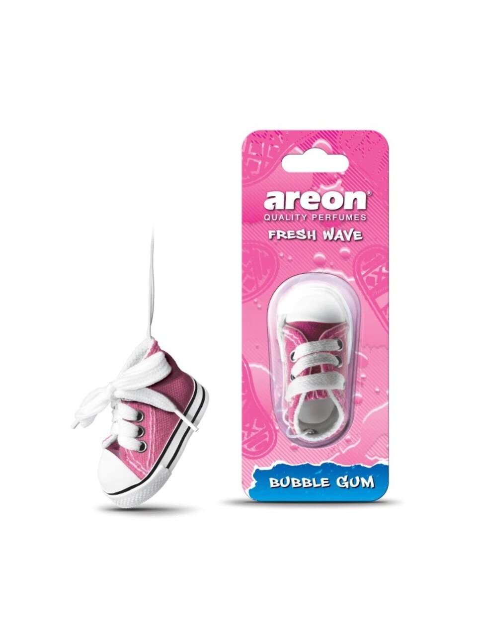 Ароматизатор в машину подвесной, бочонок, Areon, Fresh Wave Бабл Гам, 704-KED-902