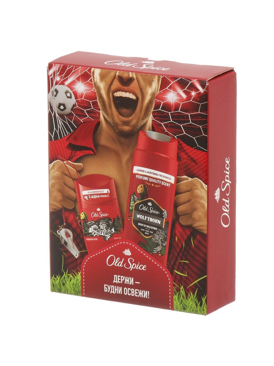 Набор подарочный для мужчин, Old Spice, Wolfthorn, дезодорант стик 50 мл + гель для душа 250 мл