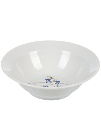 Миска фарфор, круглая, 4.5 см, 0.3 л, Гуси новые, Дулевский фарфор, 101882