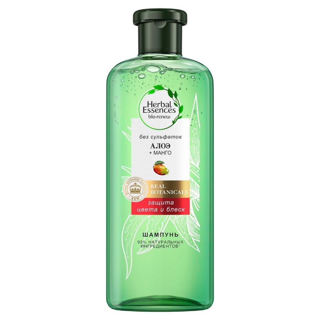 Шампунь Herbal Essences, Защита цвета и блеск Алоэ/Манго, для окрашенных  волос, 380 мл в Обнинске: цены, фото, отзывы - купить в интернет-магазине  Порядок.ру