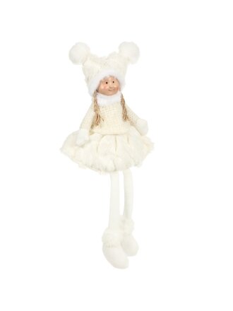 Фигурка декоративная текстиль, Девочка, 22х16х46 см, с подсветкой, 2хААА, Y4-9517