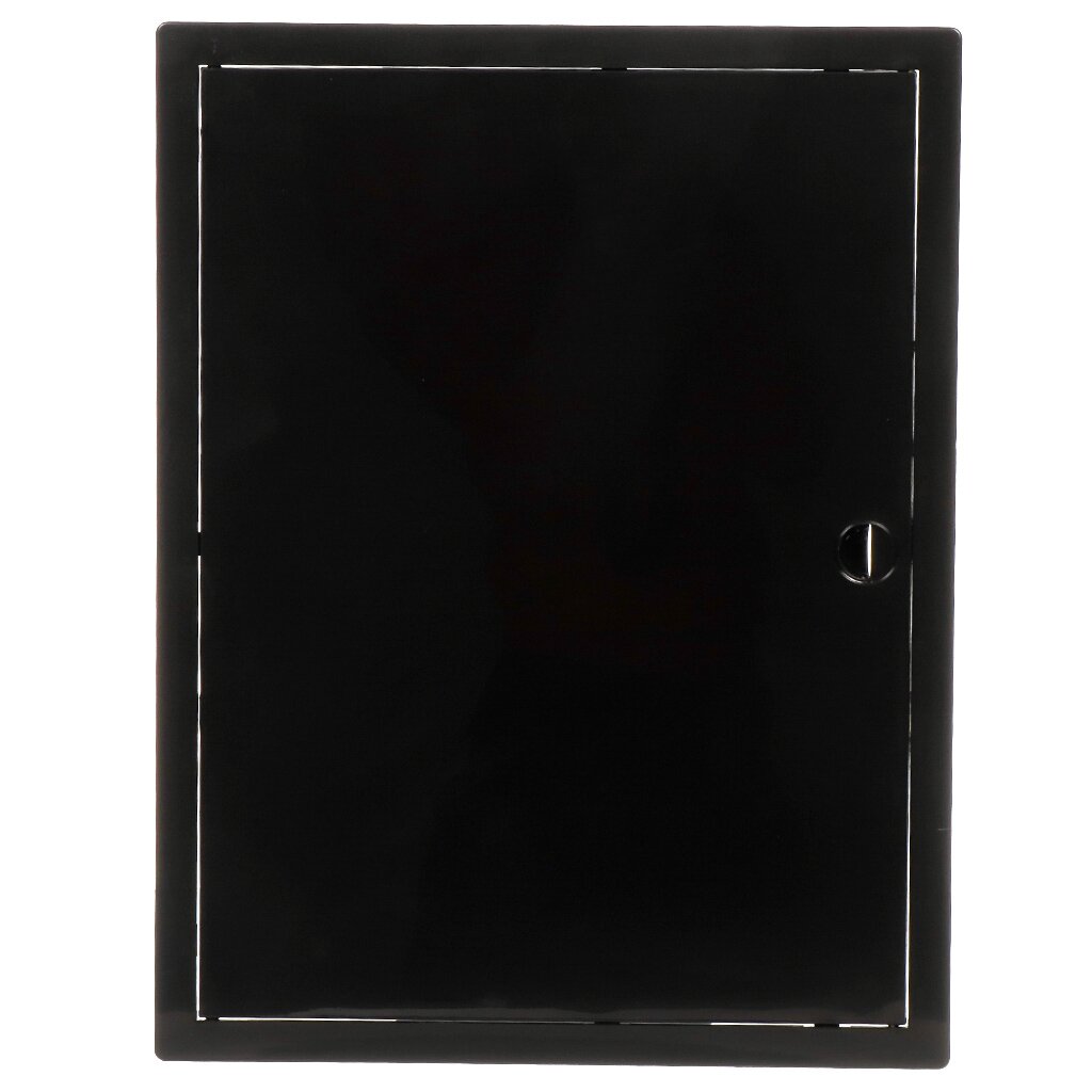 Люк-дверца ревизионная пластик, 300х400 мм, черный, Viento лючок вентиляционный пластик 300х400 мм с ручкой viento др3040