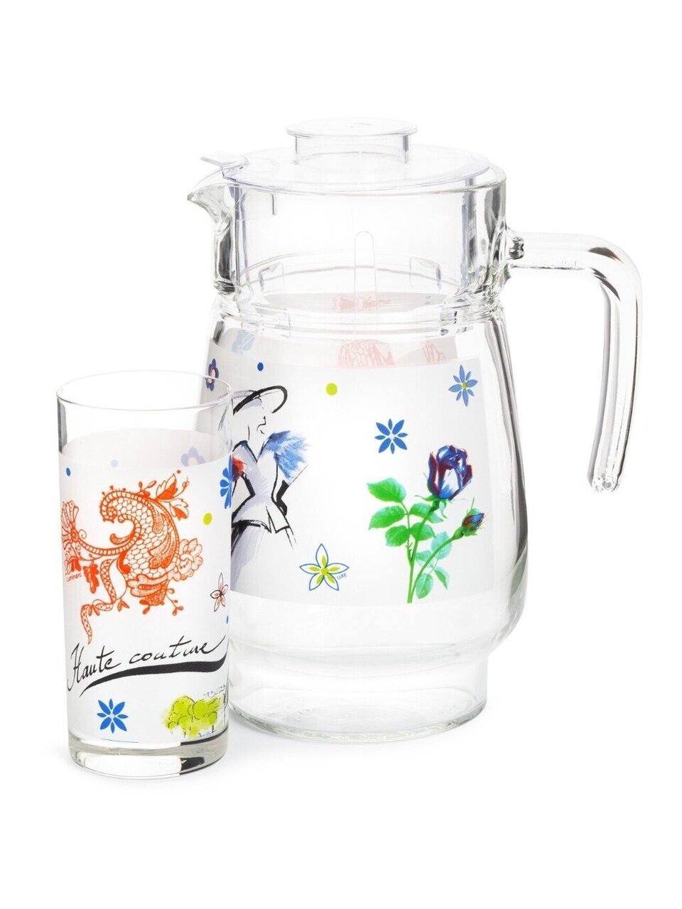 Набор для сока стекло, 7 предметов, кувшин, стакан 6 шт, Luminarc, От Кутюр, Q5804