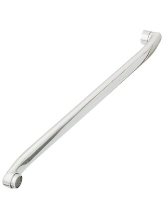 Излив смесителя для ванны, нержавеющая сталь, ИМП, S-плоский излив, 45 см, индивидуальная упаковка, ComfortFactor, 53339