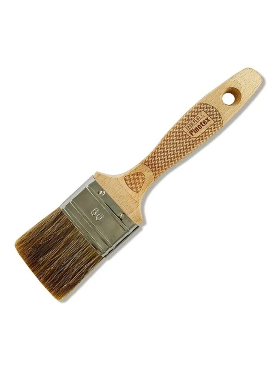 Кисть плоская, Handmaler, PRO Green, 50 мм, смешанная щетина, бук, 1006-50