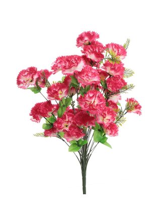 Цветок искусственный декоративный пасхальный, Гвоздика, 36 головок, 63 см, в ассортименте, FE004