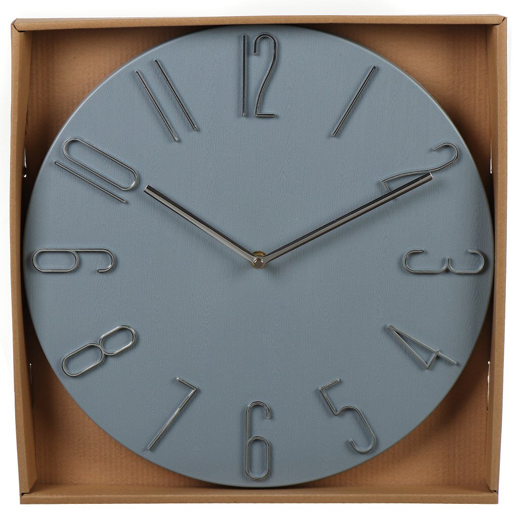 Часы настенные, 35 см, пластик, стекло, Y6-6069 часы настенные кварцевые 30 см круглые пластик y6 10680