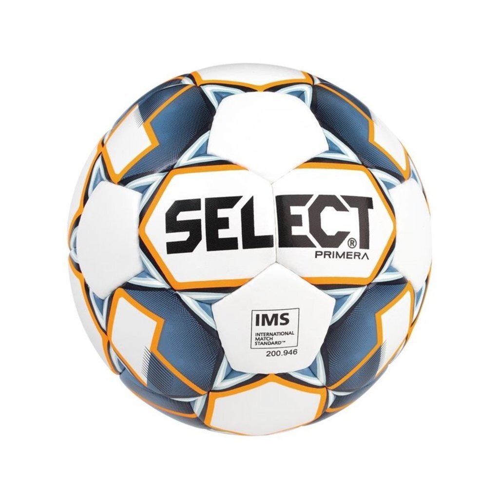 Мяч футбольный SELECT PRIMERA, 810116-004 бел/т.син/оранж, р-р 5, 00-00008163