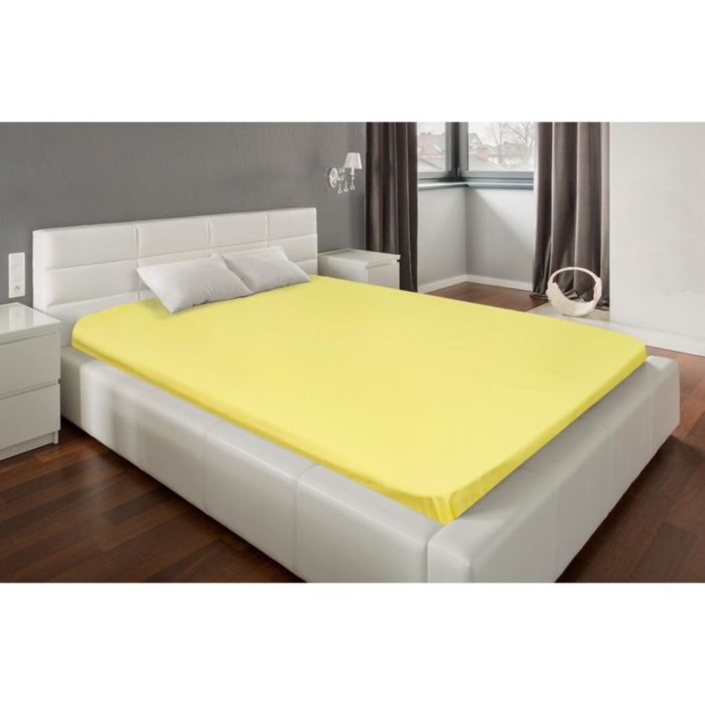 Простыня на резинке &amp;quot;Этель&amp;quot; &amp;quot;Лимон&amp;quot;, 90*200*25 см, 100% хлопок, поплин, 125 г/м², 5985288