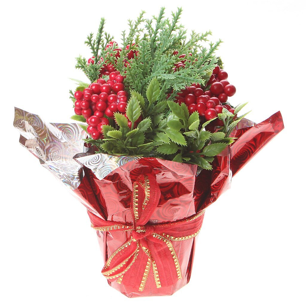 Украшение интерьера Marko Ferenzo Modish Красные ягоды 50704, 28 см