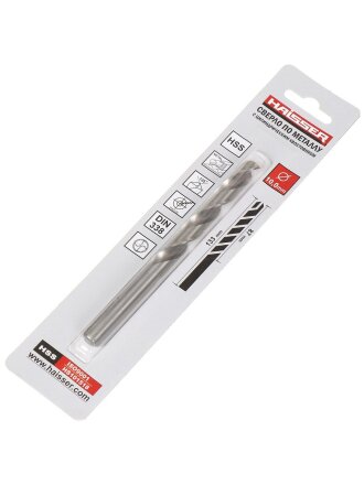 Сверло по металлу, Haisser, диаметр 10 мм, в индивидуальной упаковке, HS101518