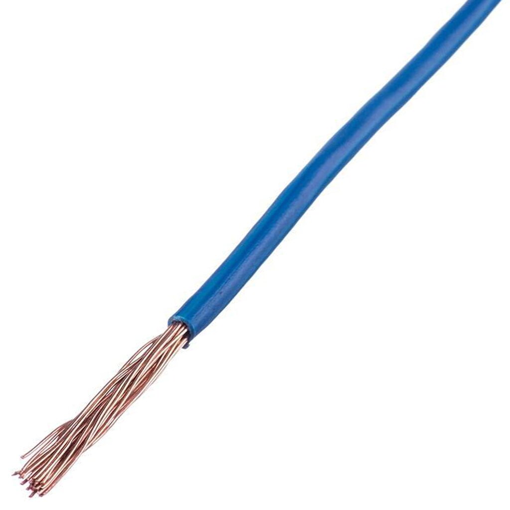 Провод ПуГВ(ПВ3), 6 мм², 100 м, установочный, повышенной гибкости, синий, ABC