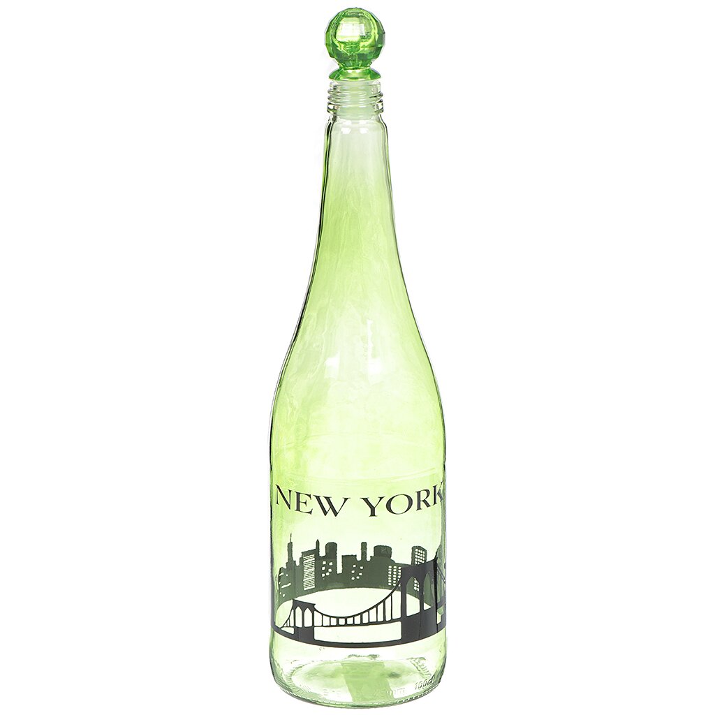 Бутылка для масла стеклянная City 151236, 1 л, в ассортименте