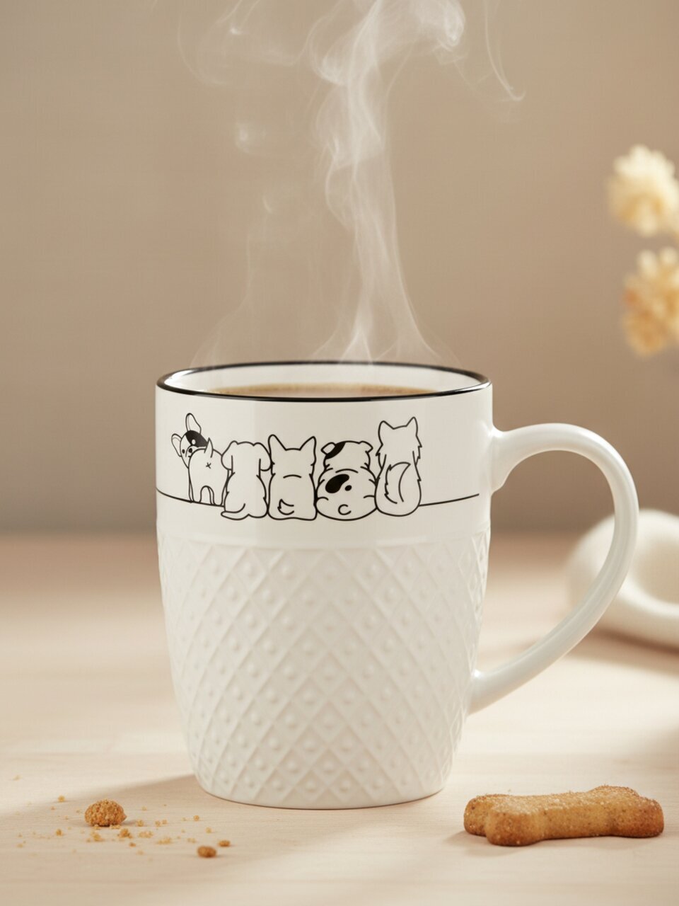 Кружка фарфор, 360 мл, Little puppies, Domenik, DMM034