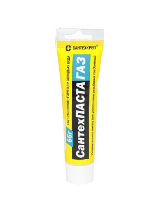 Паста уплотнительная для газа, 65 г, СантехКреп, СантехПаста, туба, 2.2.6