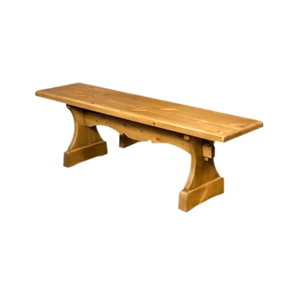 Скамейка садовая деревянная БАН-01, 165х33х47.5 см