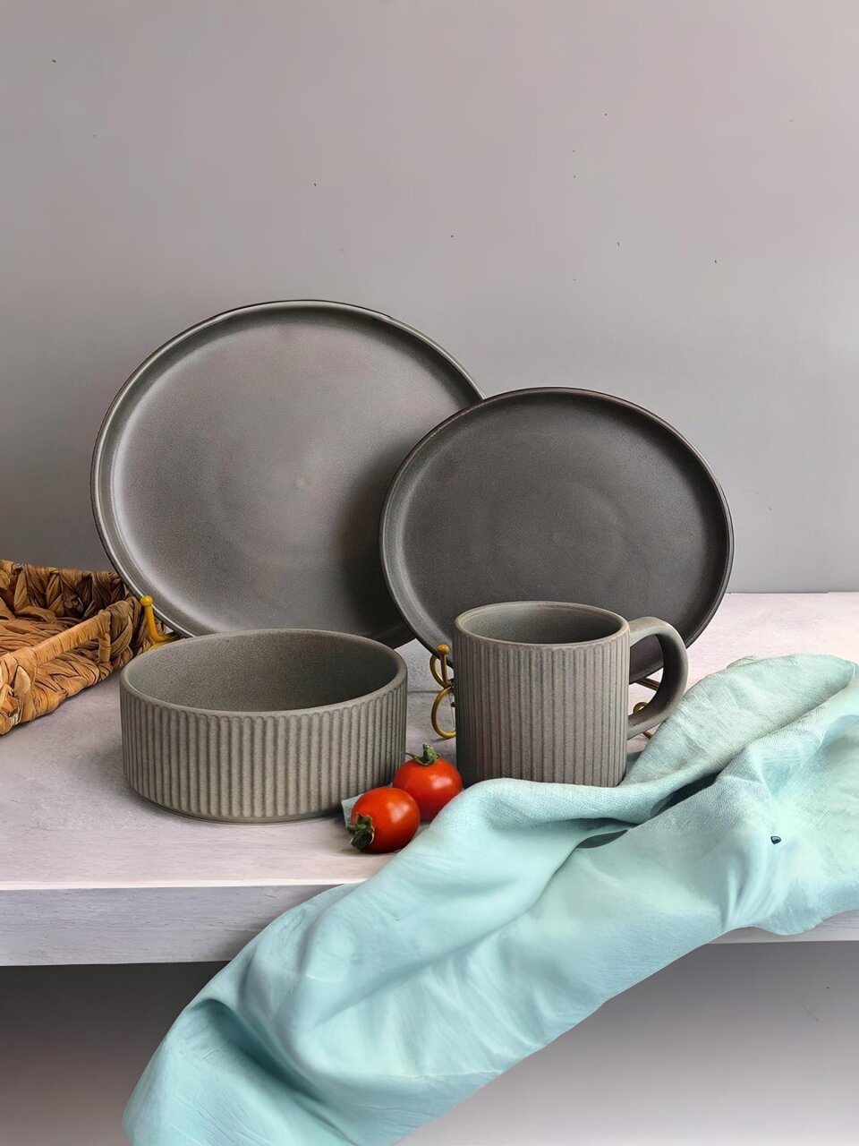 Сервиз столовый керамика, 16 предметов, на 4 персоны, Jewel, Смок, ПС0005-15