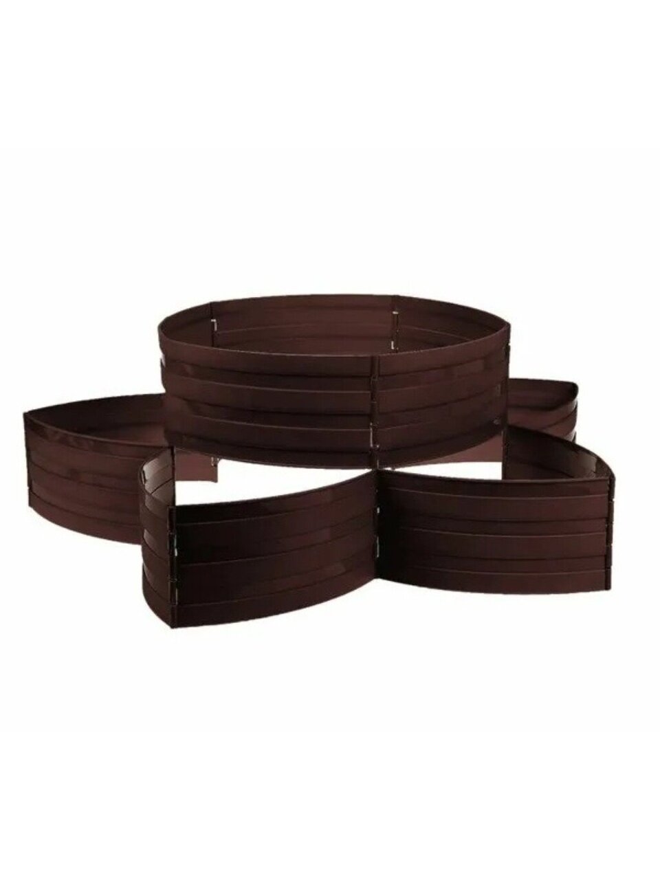 Садовый конструктор пластмасса, Диорит, Клумба, 15х540 см, темно-коричневый, 11325