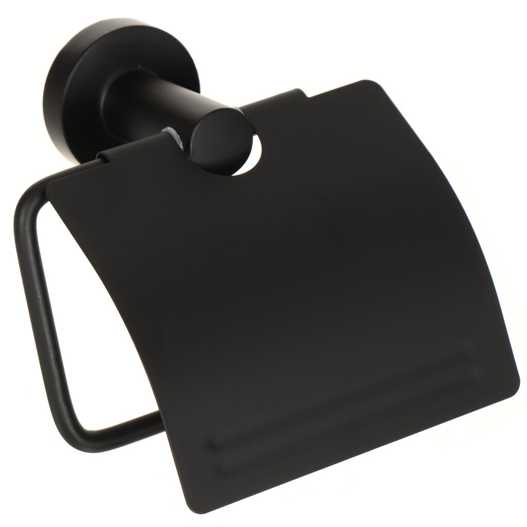 Держатель для туалетной бумаги, металл, черный, Y9-045