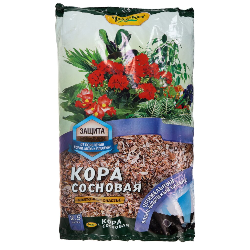 Кора сосновая 2.5 л, Фаско