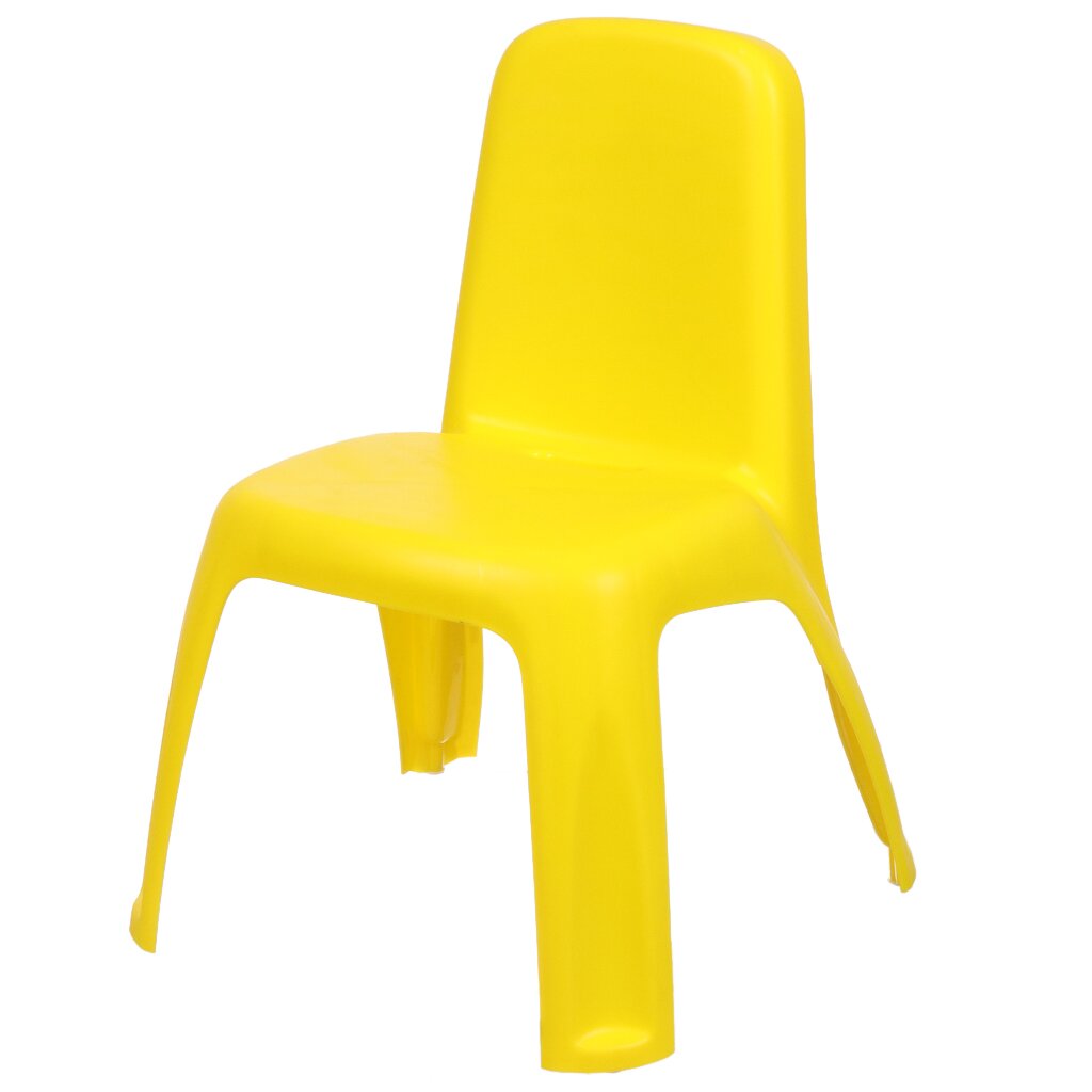 Стульчик детский пластик, Радиан, желтый, 10200114 столик детский полипропилен 52х78х62 см лазурь радиан 10200111