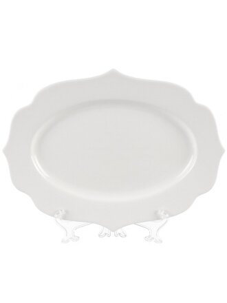 Блюдо фарфор, сервировочное, фигурное, 25.5х35х2.5 см, Belle, 0850078
