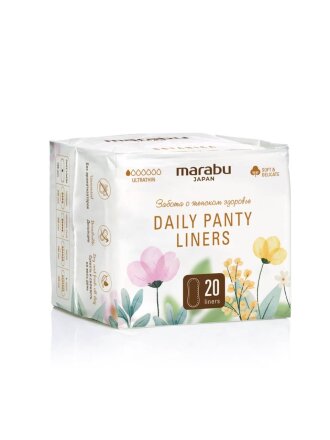 Прокладки женские Marabu, Botanica, ежедневные, 20 шт, SP068