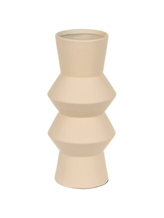 Ваза керамика, настольная, 28х12 см, Y4-3621, бежевая