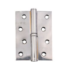 Петля врезная для деревянных дверей, Apecs, 100х70х3 мм, левая, B-Steel-CR-L, 13692, с подшипником, хром