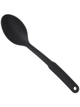 Ложка поварская пластик, навеска, черная, Daniks, Эконом, YW-KT017-6/H1010-10