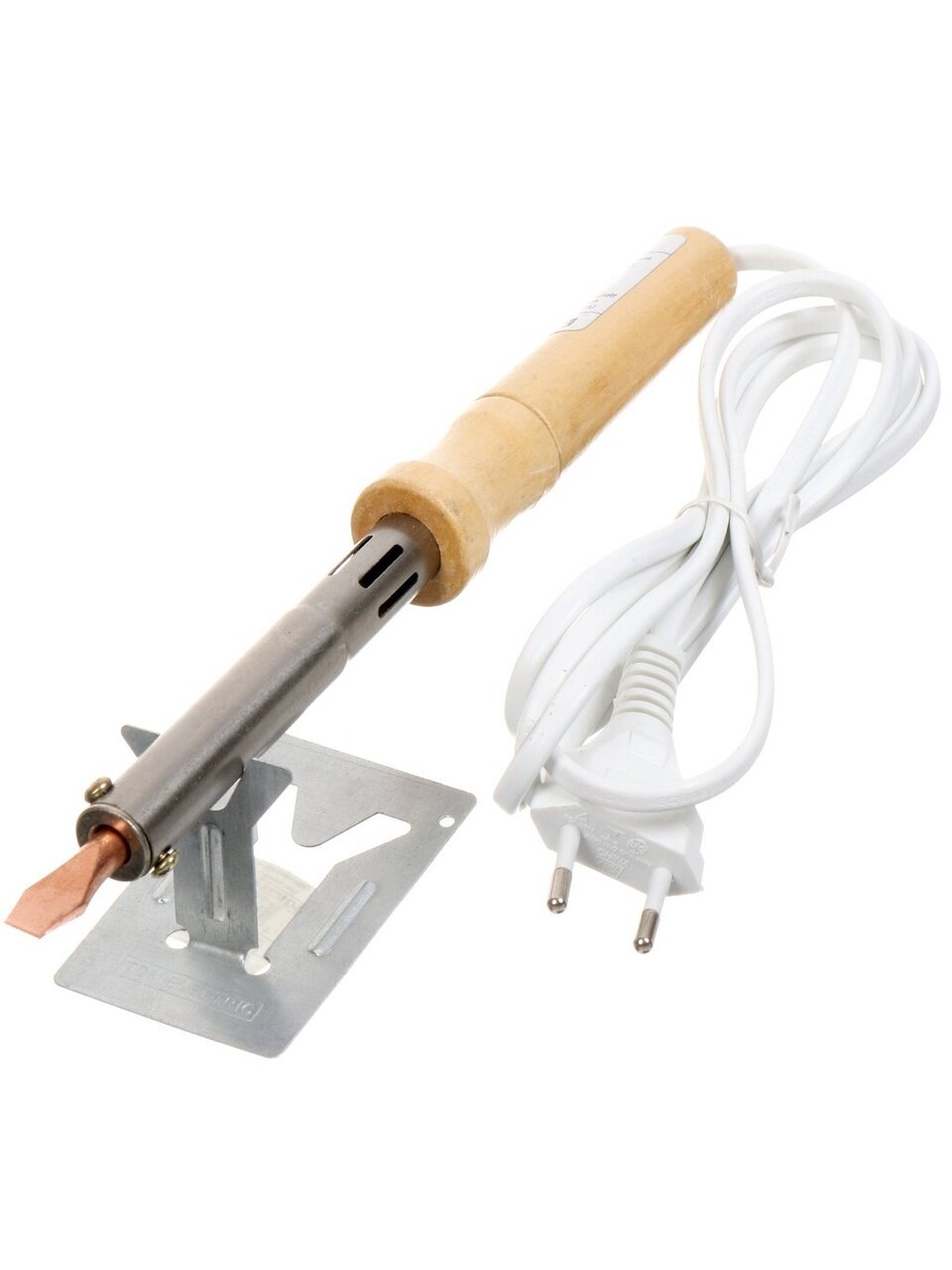 Паяльник сетевой, 80 Вт, 230 В, рукоятка дерево, плоское, TDM Electric, Гранит ПД-80, SQ1025-0404