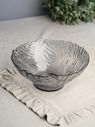 Салатник стекло, круглый, 25х11 см, 1.77 л, Экзотика, Декостек, 5812/1-Н7