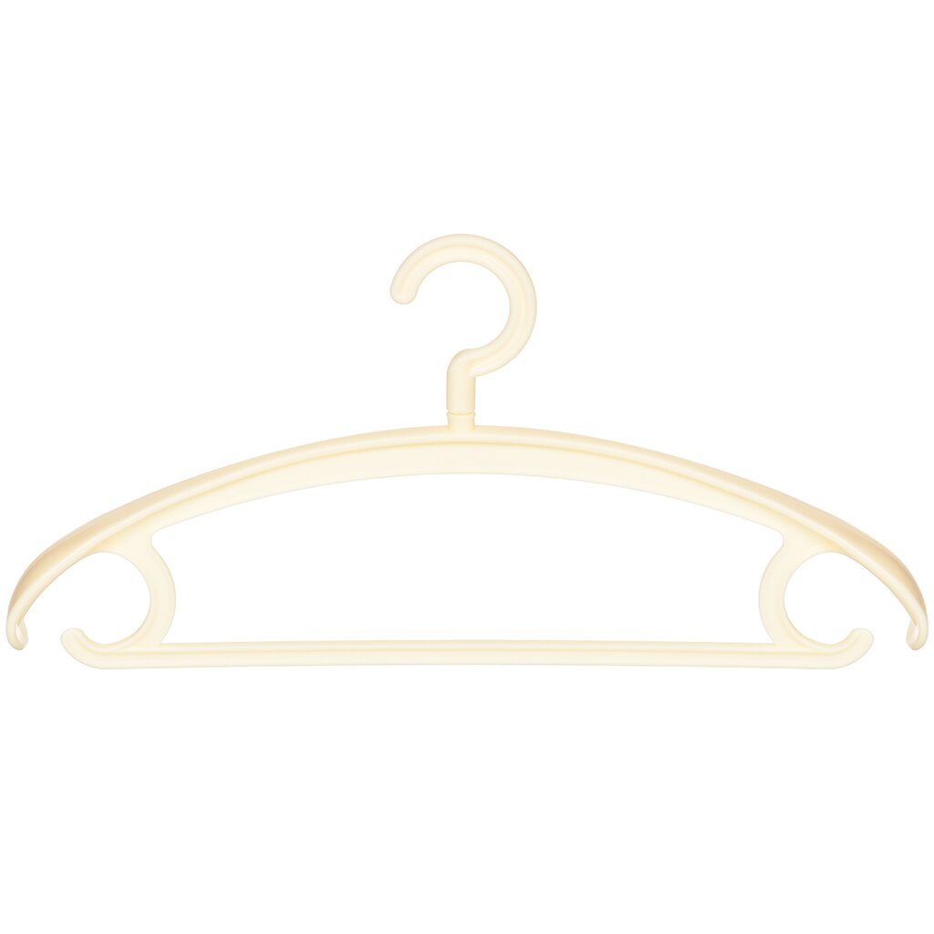 Вешалка-плечики для одежды, 42 см, пластик, бело-желтая, Y3-715 универсальная вешалка плечики для одежды мультидом