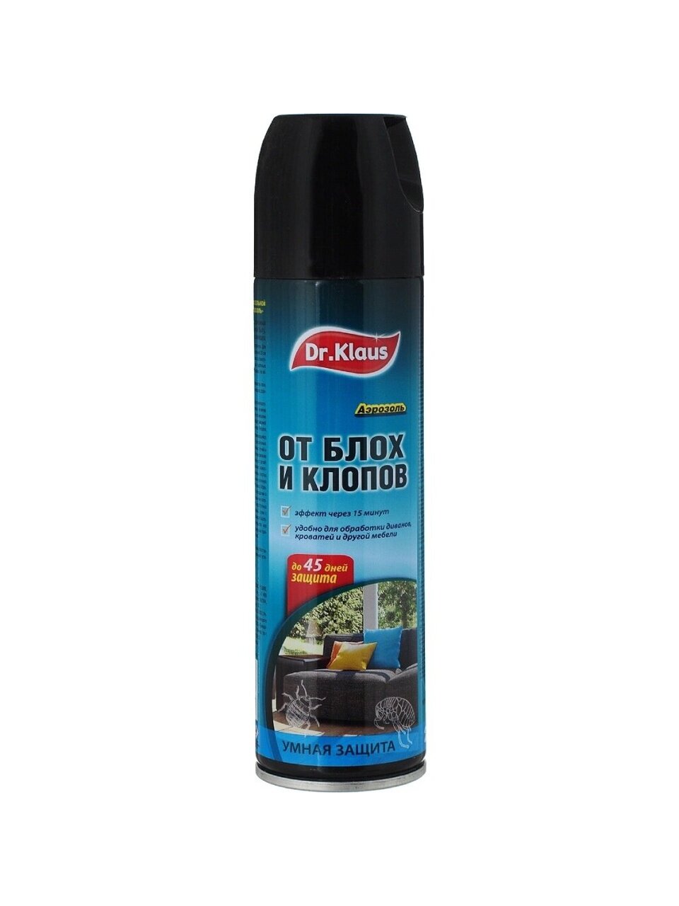 Инсектицид от клопов, блох, аэрозоль, 250 мл, Dr.Klaus