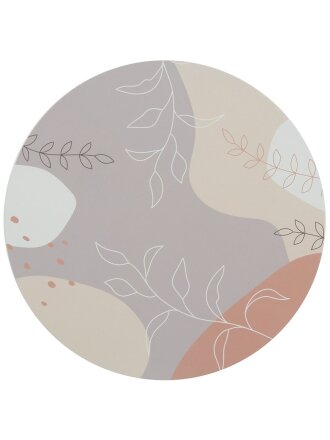 Салфетка для стола пластик, 36х36 см, круглая, Ирга