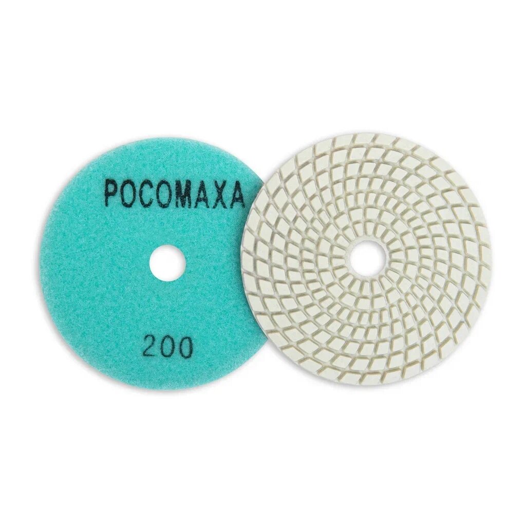 Круг алмазный гибкий Росомаха, диаметр 100 мм, P200, шлифовальный круг абразивный росомаха диаметр 125 мм зернистость p80 на липучке перфорированный 5 шт