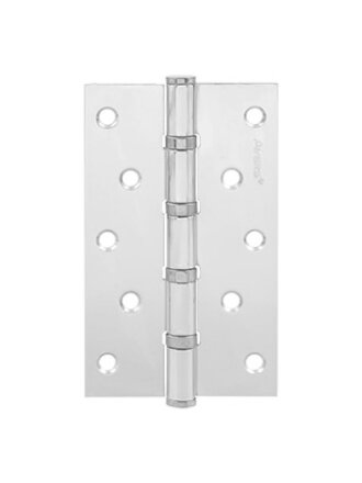 Петля врезная для деревянных дверей, Avers, 125х75х2.5 мм, B4-CR, 31619, универсальный, с 4 подшипниками, хром