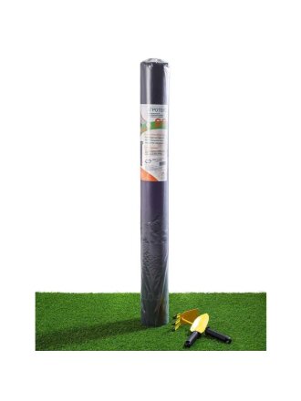 Материал укрывной Мульчаграм, 60 г/м2, Профф, 1.06х20 м, Агротекс, перфорированный, мини рулон, черный, 32.01.17.04.02.060.0020.1060.00