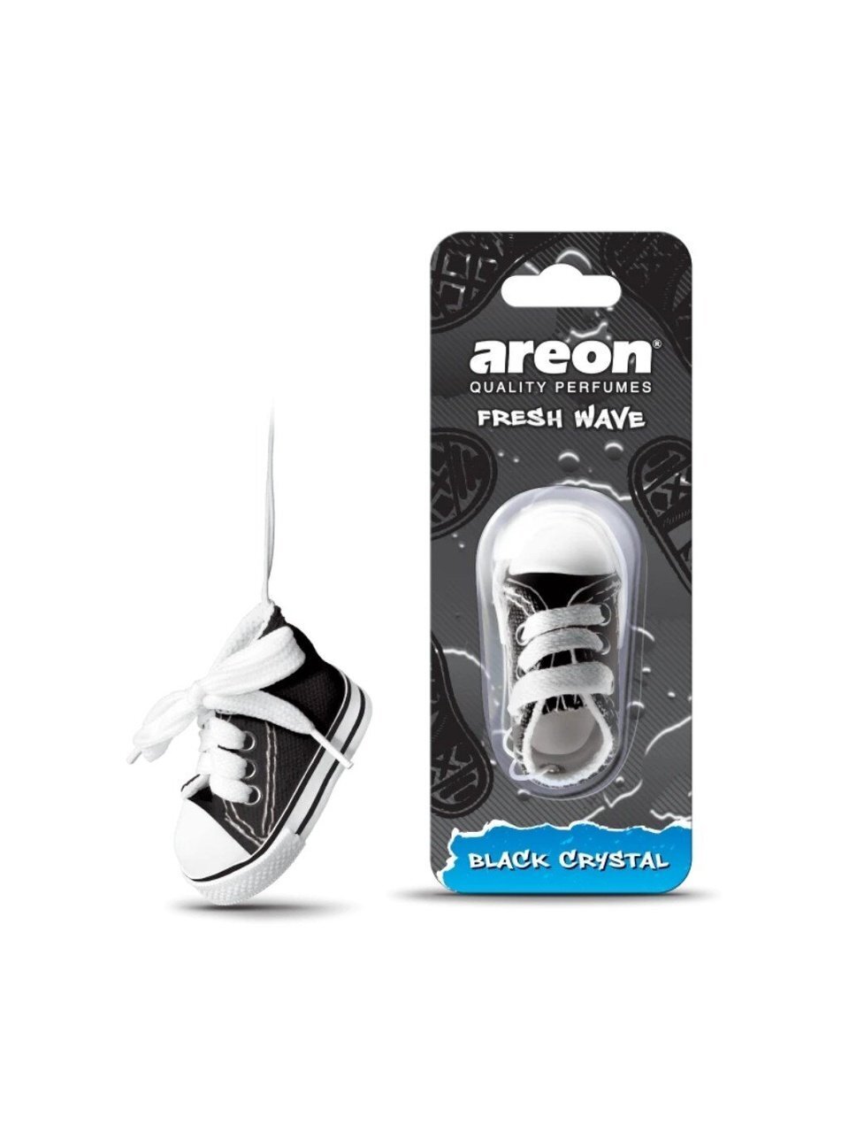 Ароматизатор в машину подвесной, бочонок, Areon, Fresh Wave Черный лед, 704-KED-901