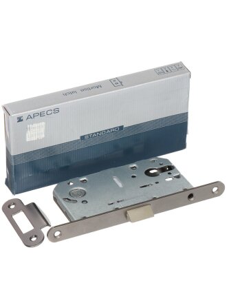 Замок врезной Apecs, 5300-P-GRF, 25328, без ручки, цилиндровый, универсальный, графит