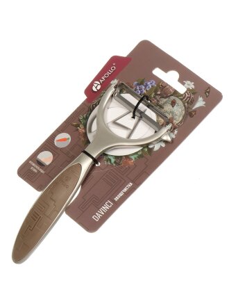 Овощечистка нержавеющая сталь, пластик, Apollo, DaVinci, DVC-03