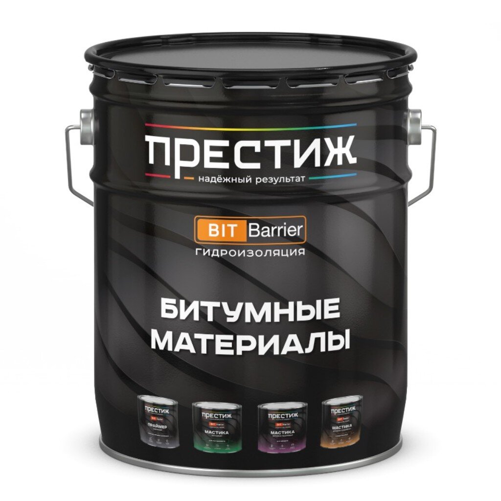 Мастика Престиж, битумно-резиновая, кровельная, 8 кг
