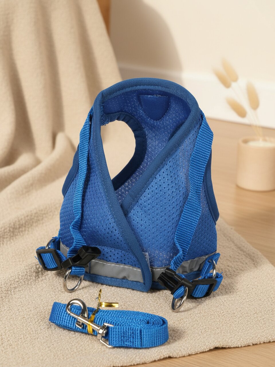 Поводок со шлейкой-жилеткой, размер M, в ассортименте, Y4-11385